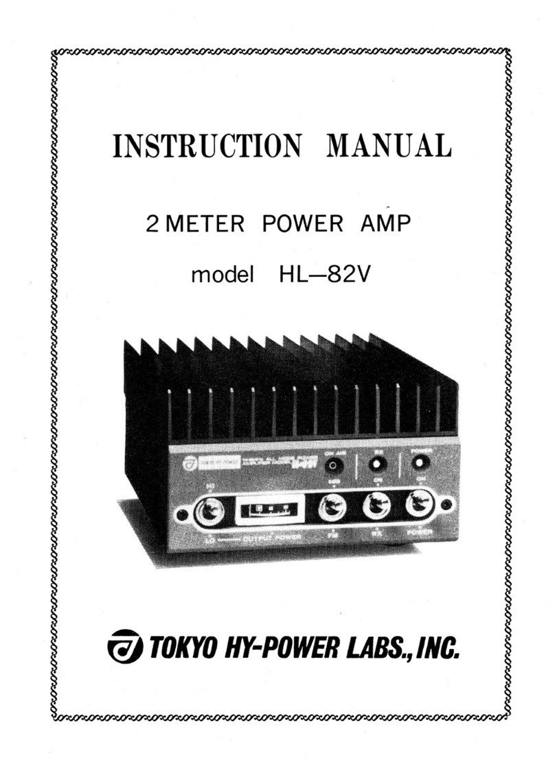 Tokyo Hy-Power HL-82V instruction manual Tokyo Hy-Power HL-82V instruction manual