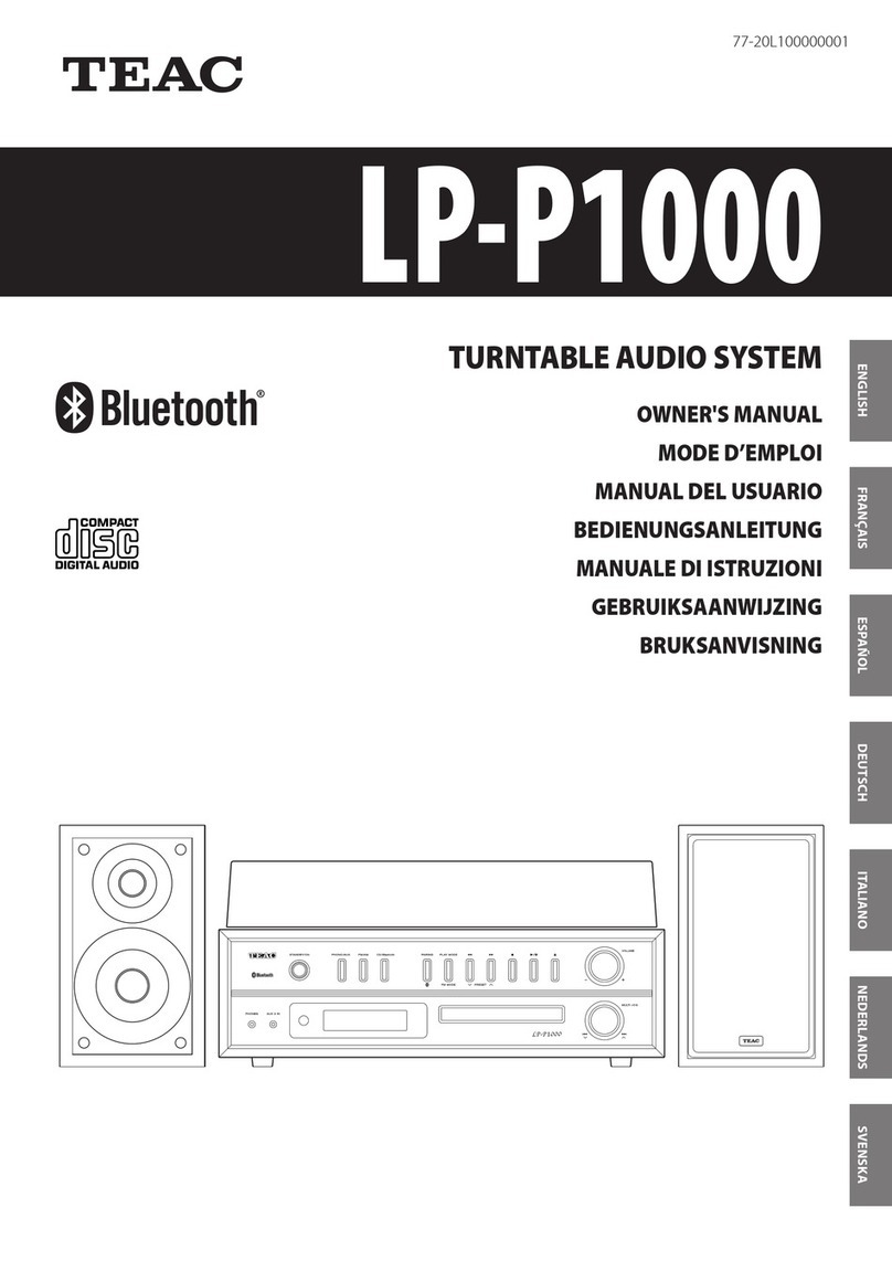 Teac LP-P1000 owner's manual