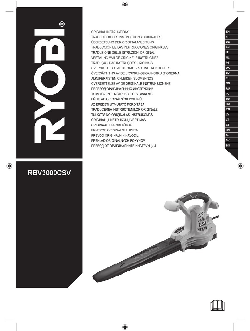 Ryobi RBV3000CSV User manual Ryobi RBV3000CSV User manual