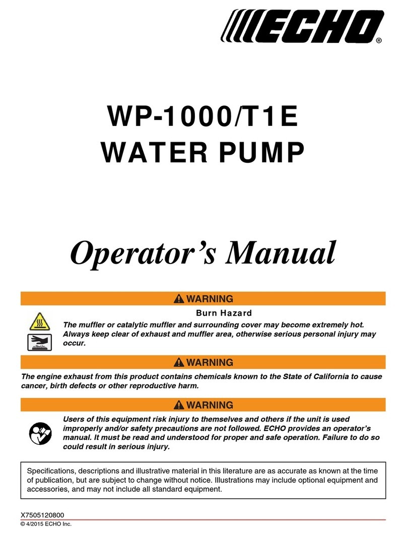 Echo WP-1000 Operator's manual Echo WP-1000 Operator's manual