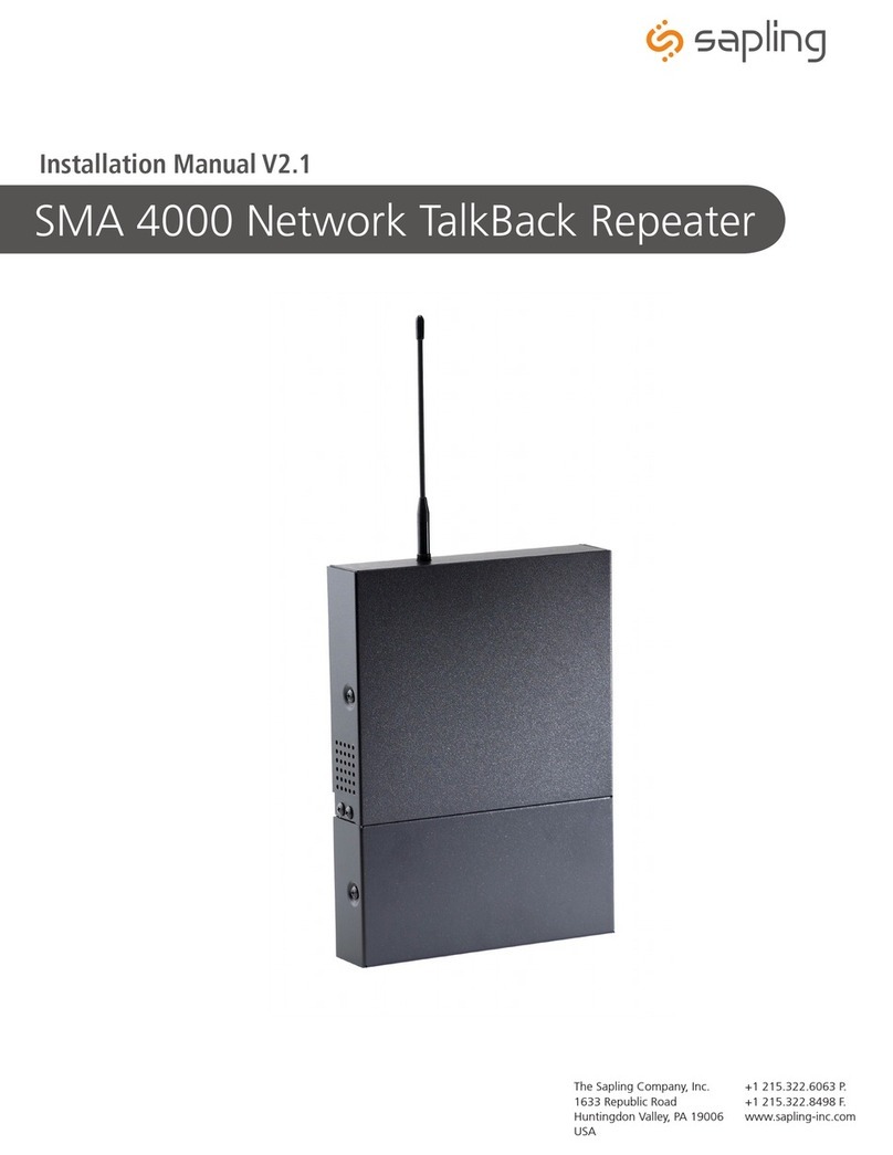 Sapling SMA 4000 Series installation manual