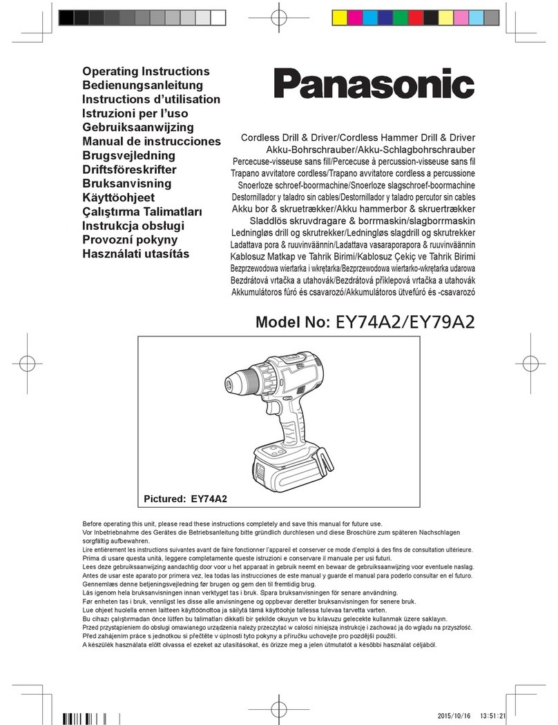 Panasonic EY74A2 User manual Panasonic EY74A2 User manual