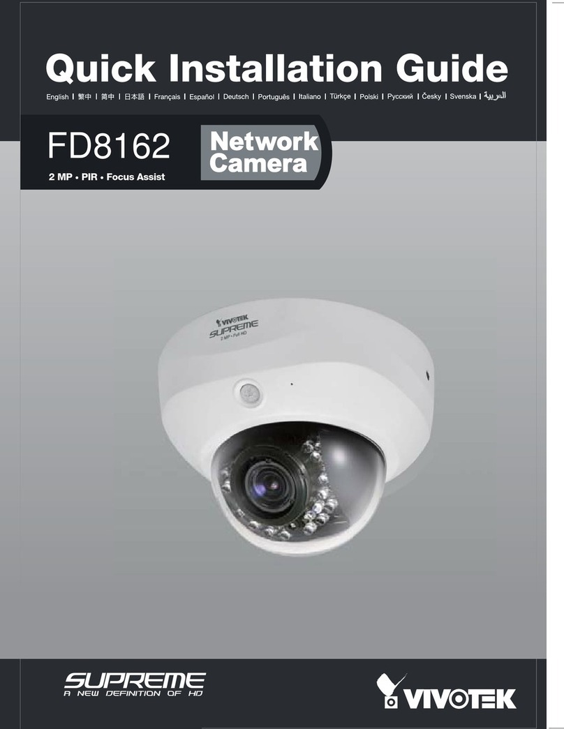 Vivotek FD8162 User manual
