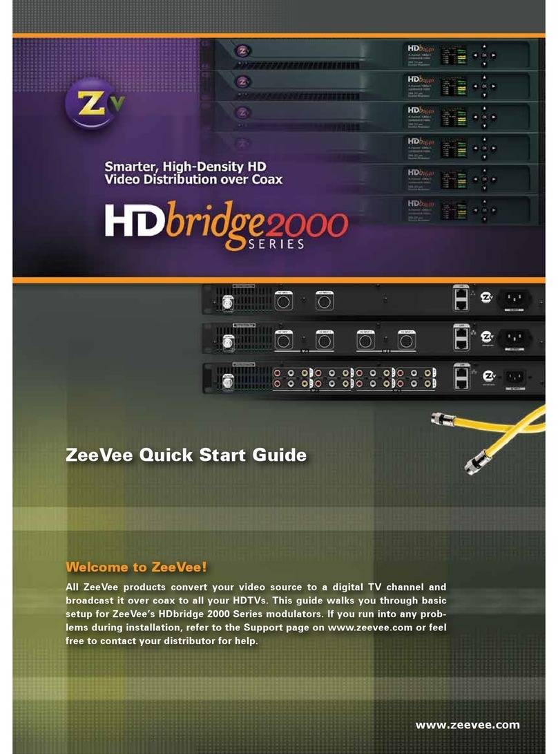 ZeeVee HDb2000 User manual