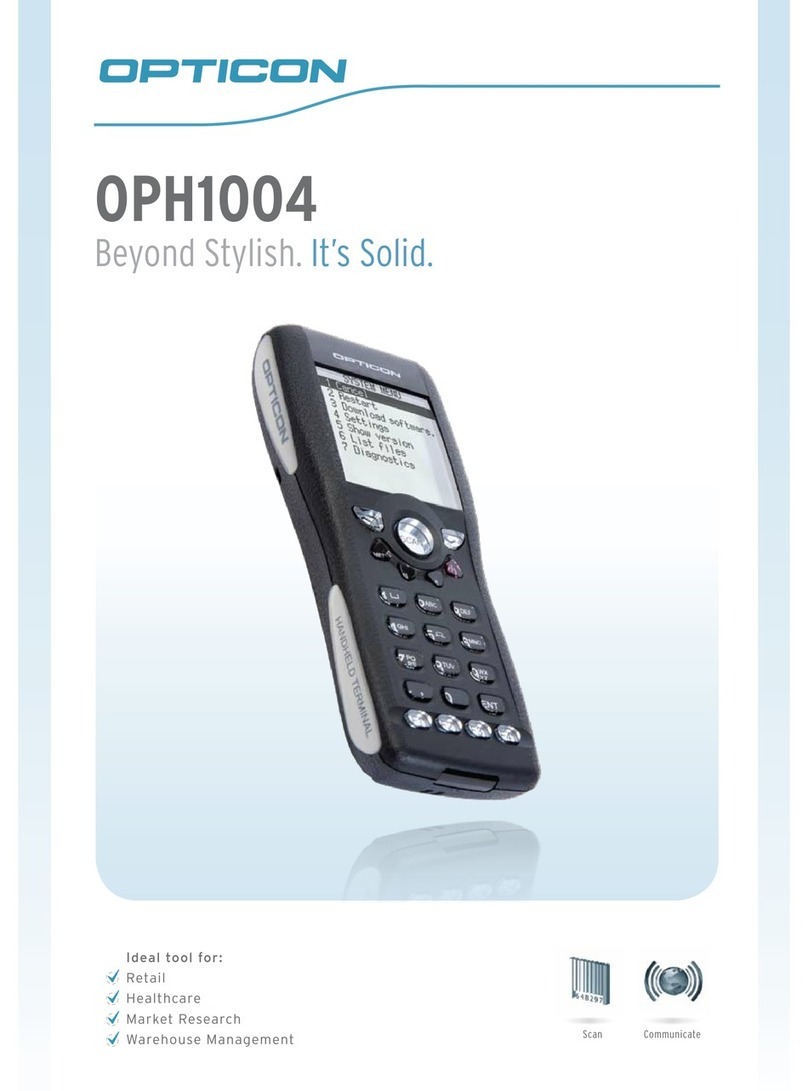 Opticon OPH 1004 manual