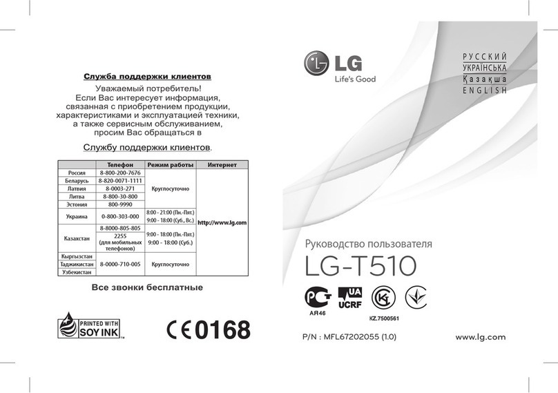 LG LG-T510 Quick reference guide