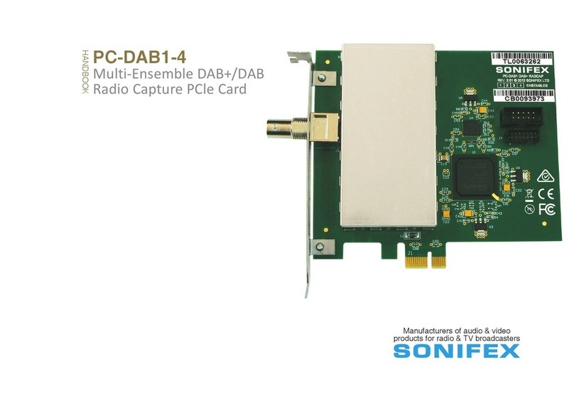 Sonifex PC-DAB1-4 User manual