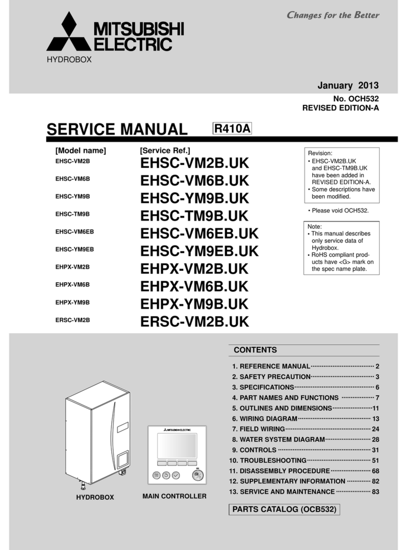 Mitsubishi Electric ecodan EHSC-VM2B User manual