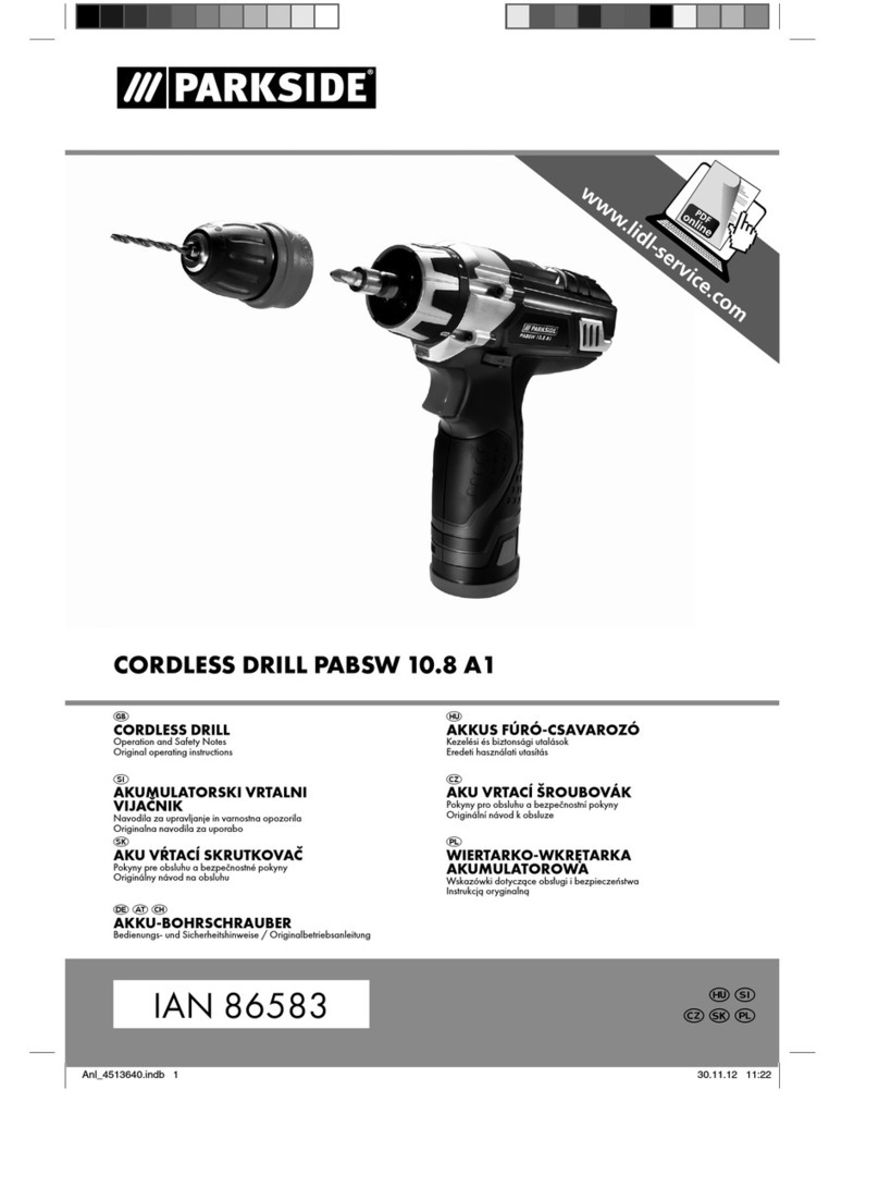 Parkside PABSW 10.8 A1 Original operating instructions