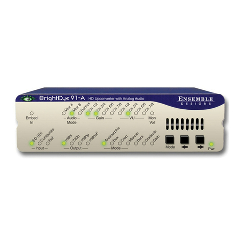 Ensemble Designs BrightEye 91-A User manual