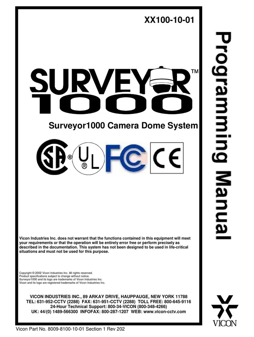 Vicon surveyor1000 Owner's manual