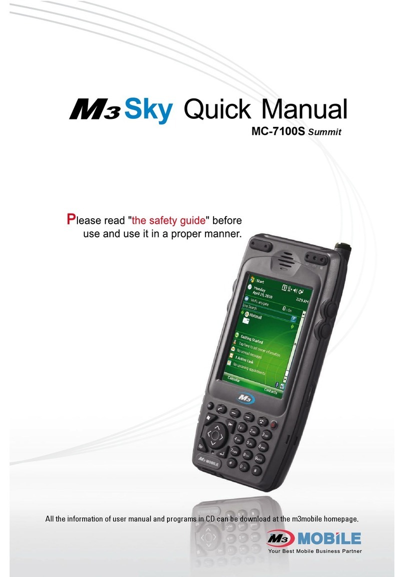 M3 Mobile MC-7100S Quick manual