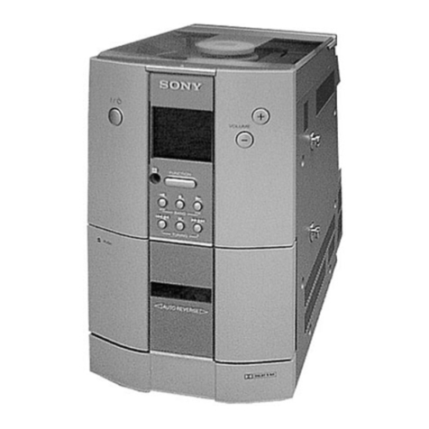 Sony HCD-ED2 - Compact Disc Deck Receiver User manual