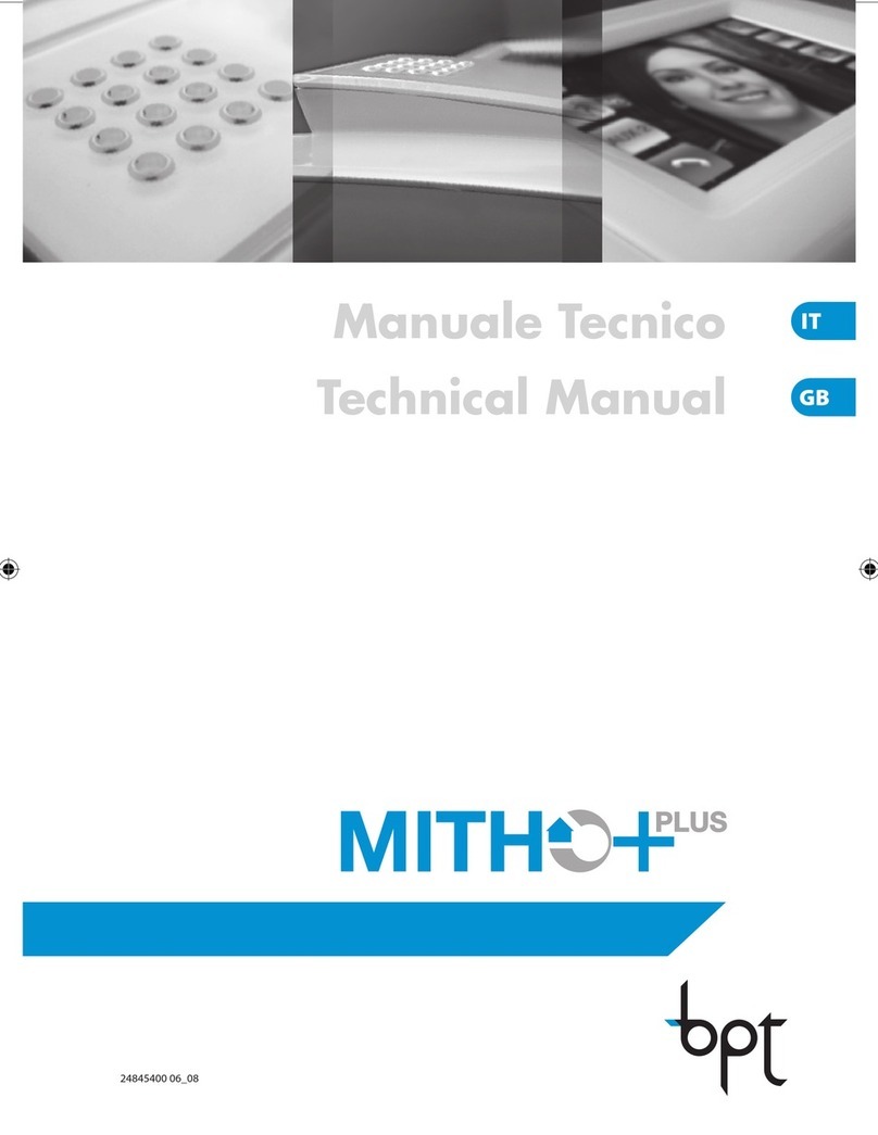 Bpt mitho+ Technical manual
