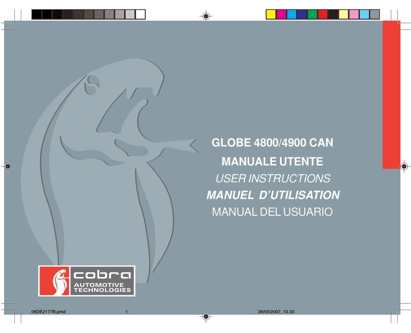 Cobra GLOBE 4800 CAN User manual