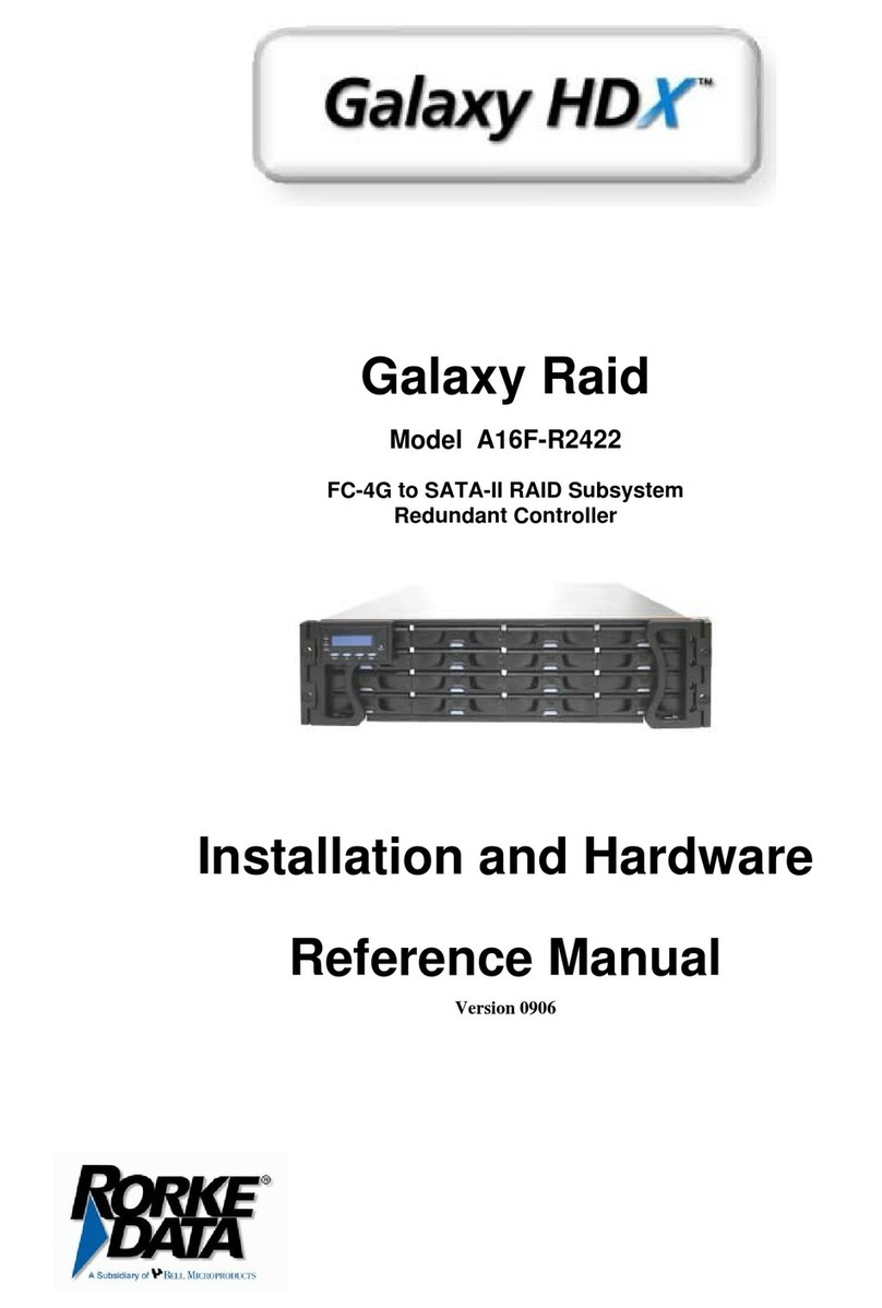 Rorke Data Galaxy A16F-R2422 Installation and hardware guide