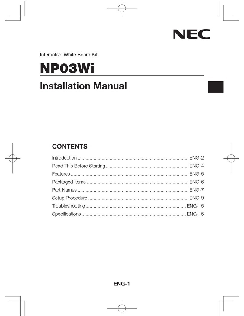 NEC NP03Wi instruction manual