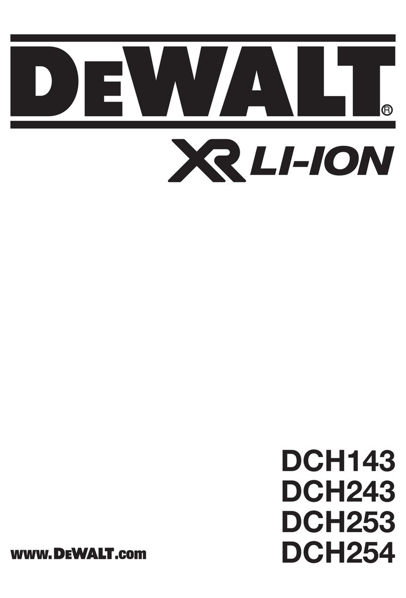DeWalt DCH143 User manual