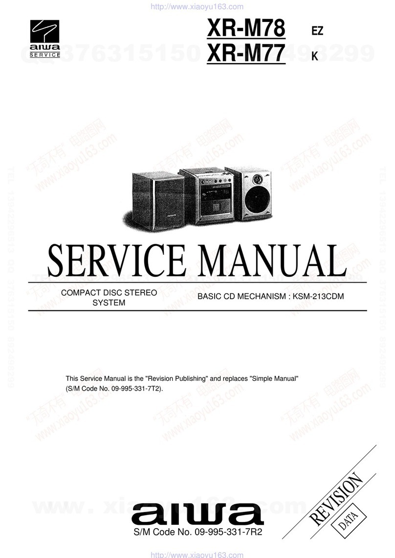 Aiwa XR-M78 Service manual