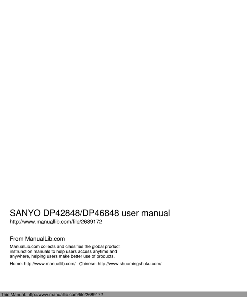 Sanyo DP42848 User manual