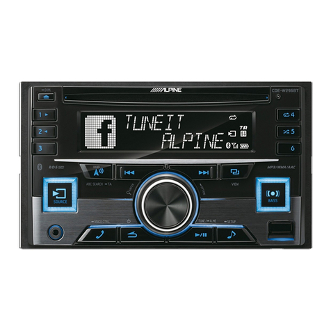 Alpine CDE-W296BT User manual
