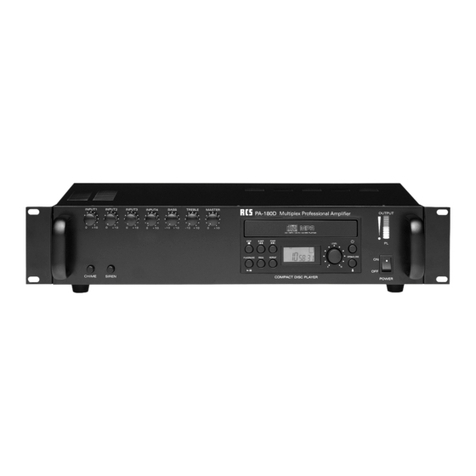 RCS PA-180D operating instructions
