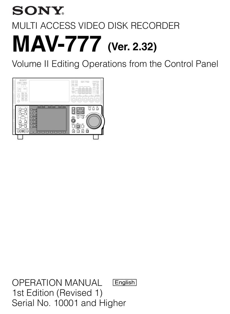Sony MAV-777 User manual