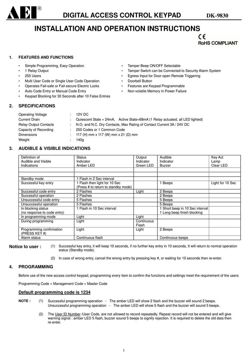 AEI DK-9830 User manual