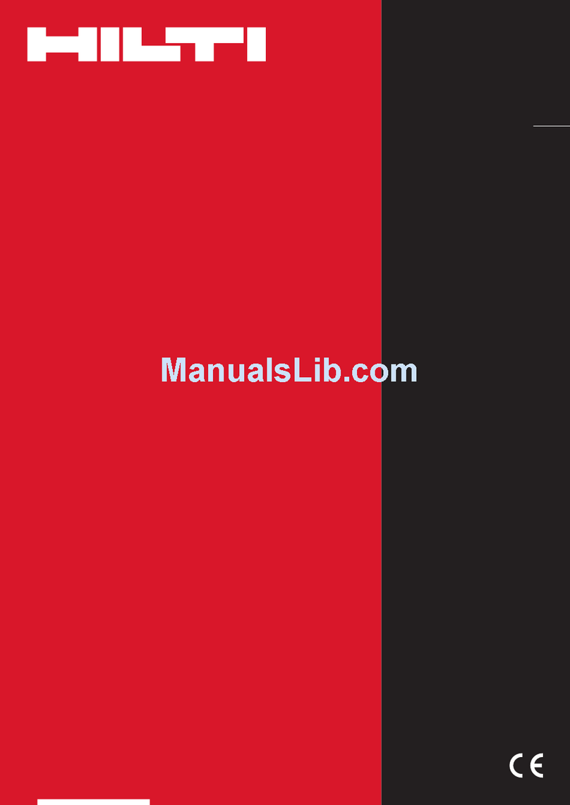 Hilti DS WS10 operating instructions