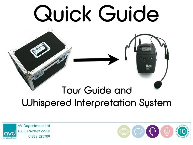 AV Department Listen Tour Guide quick guide AV Department Listen Tour Guide quick guide