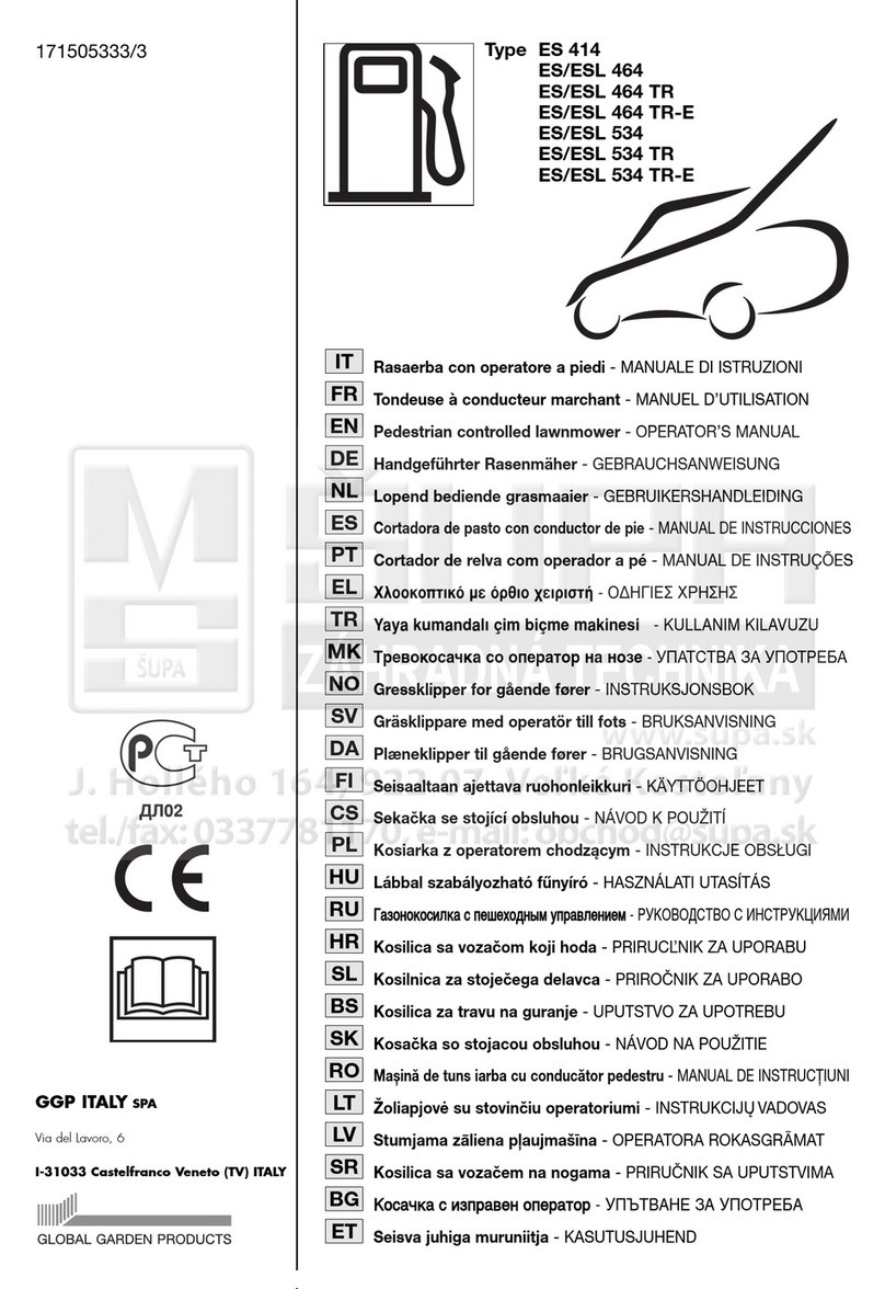 GGP ITALY SPA ES/ESL 464 TR Operator's manual