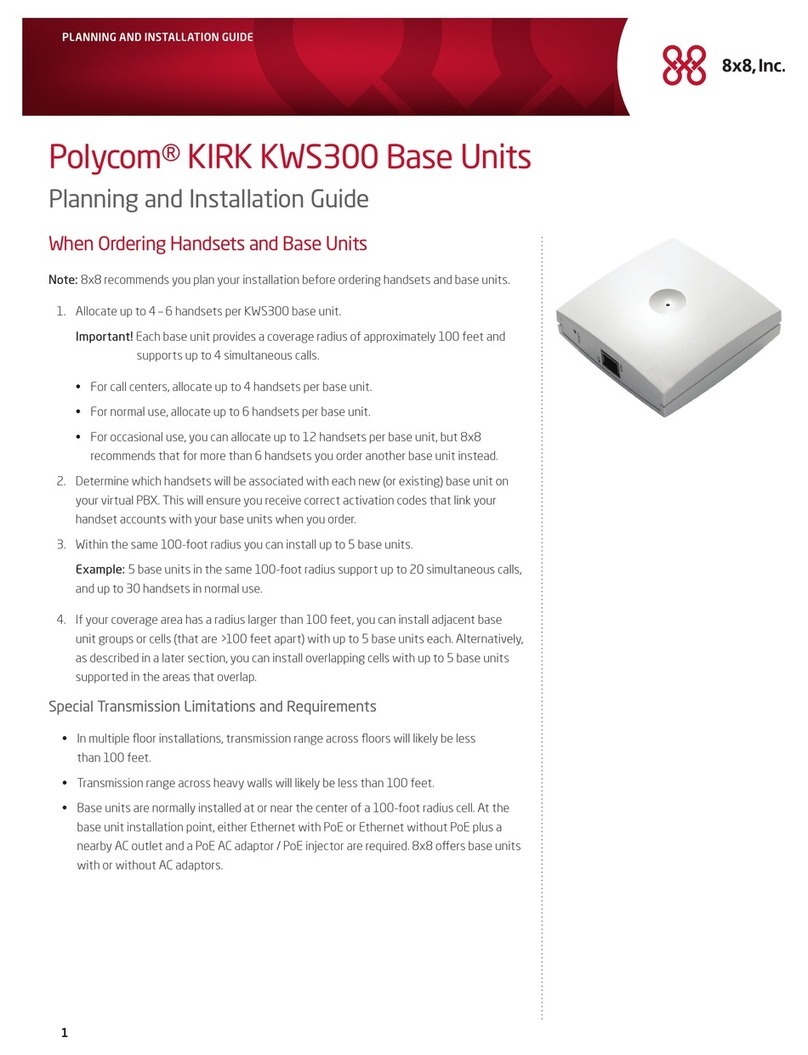 Polycom KIRK KWS300 Planning and installation guide