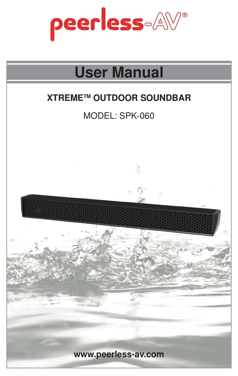 peerless-AV SPK-060 user manual