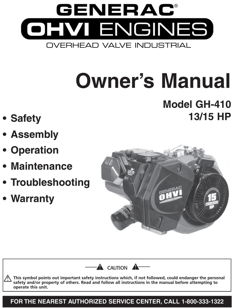 Generac Power Systems GH-410 User manual