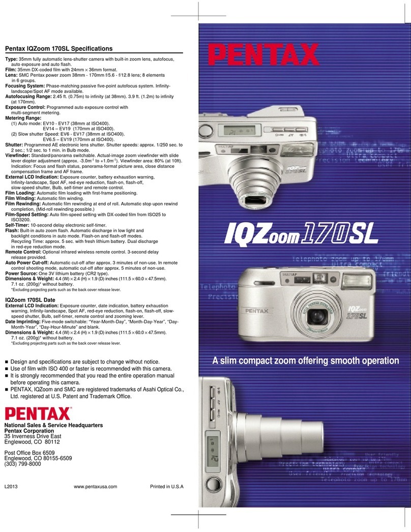 Pentax IQZOOM170SL User manual Pentax IQZOOM170SL User manual