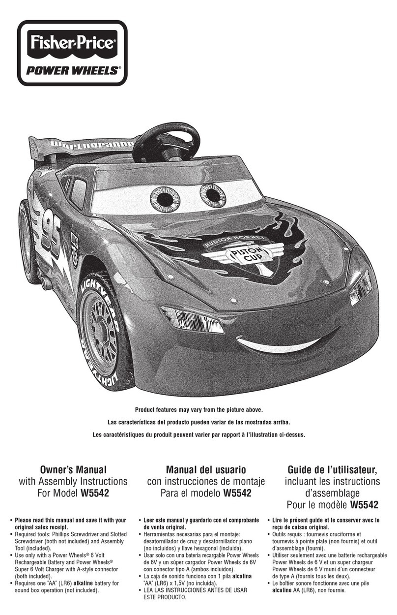Fisher-Price W5542 owner's manual