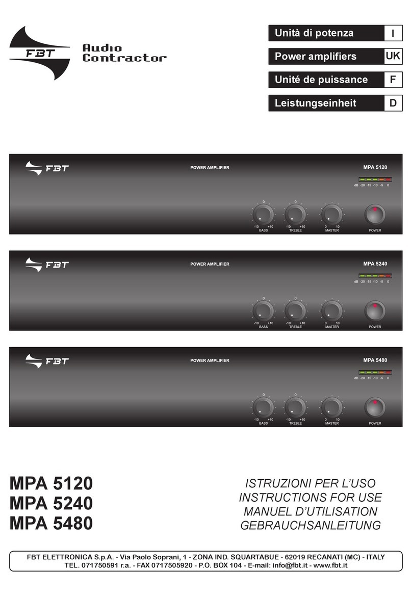 Fbt MPA 5120 Instructions for use