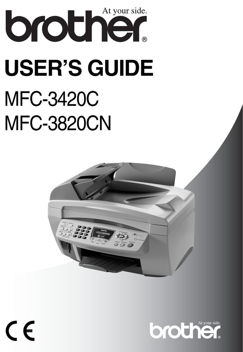 Brother MFC 3420C - Color Inkjet - All-in-One User manual