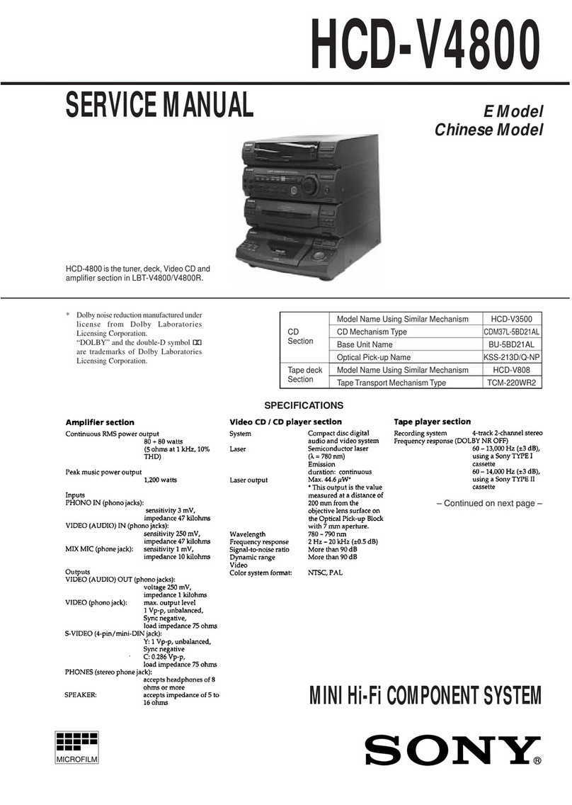 Sony HCD-V4800 Service manual