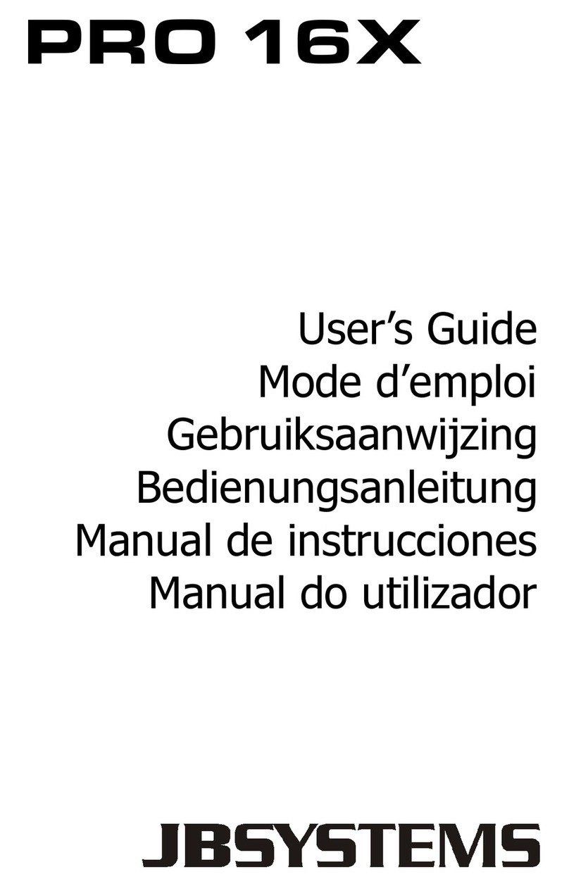 JB Systems PRO 16X User manual JB Systems PRO 16X User manual