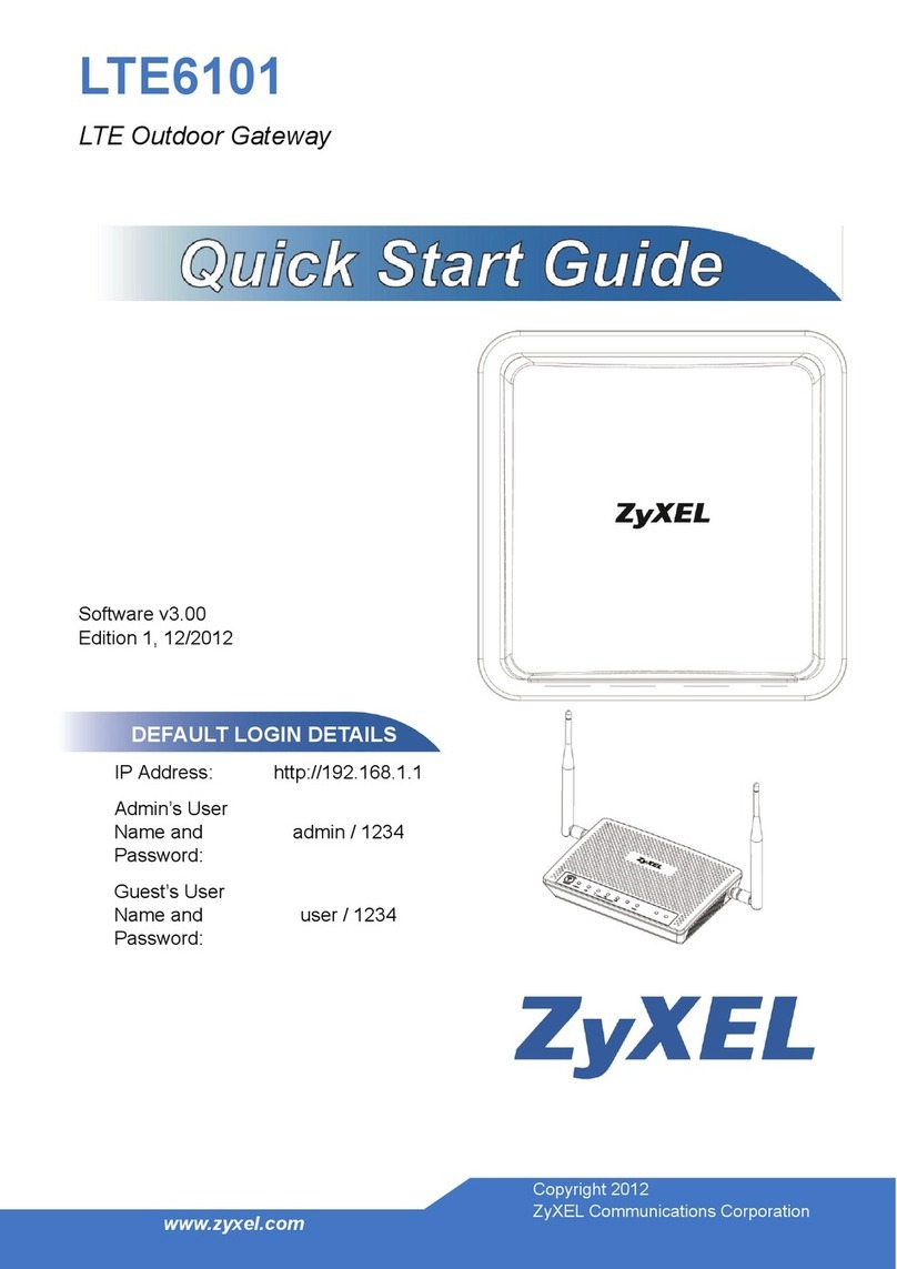 ZyXEL Communications LTE6101 quick start guide