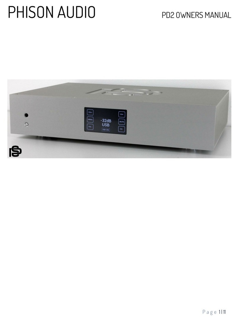PHISON AUDIO PD2 owner's manual