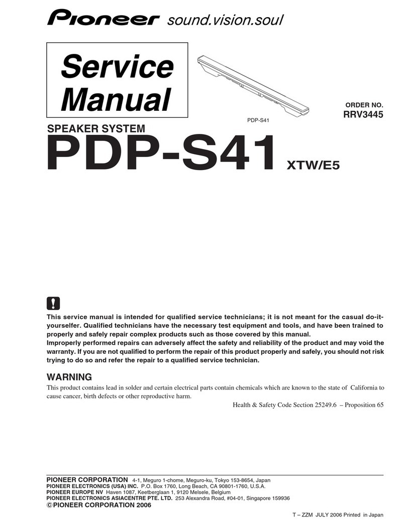 Pioneer PDP-S41 User manual