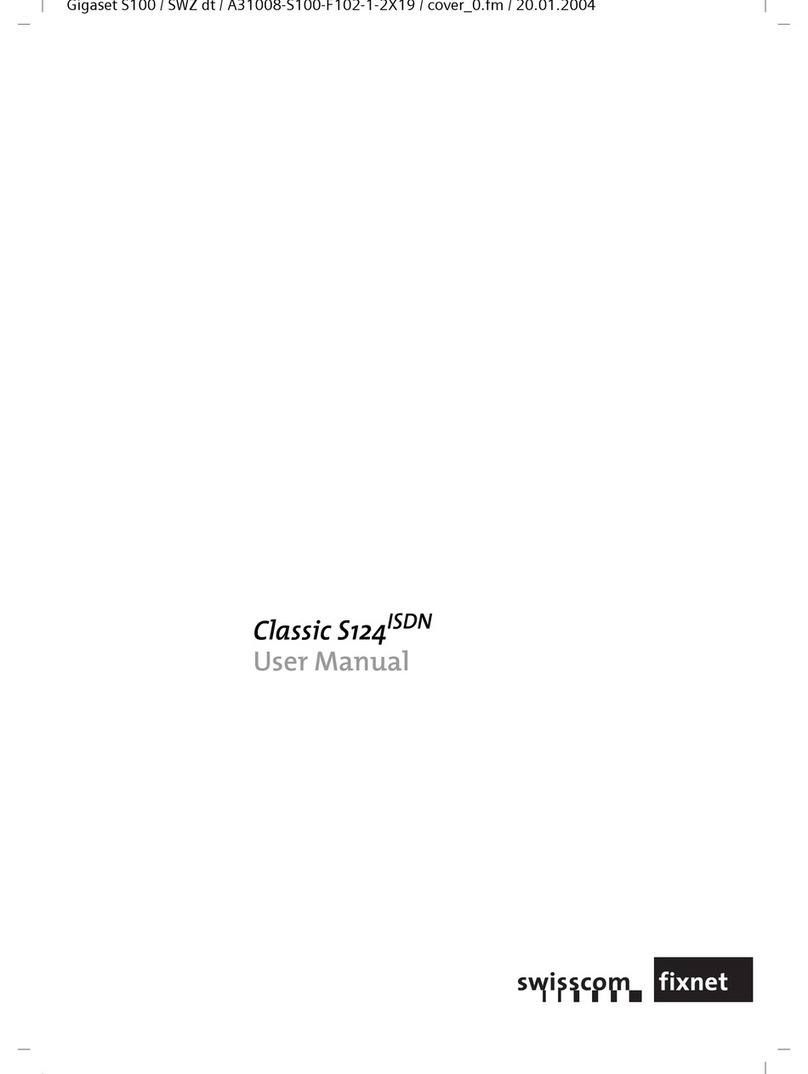 Swisscom classic s124 user manual