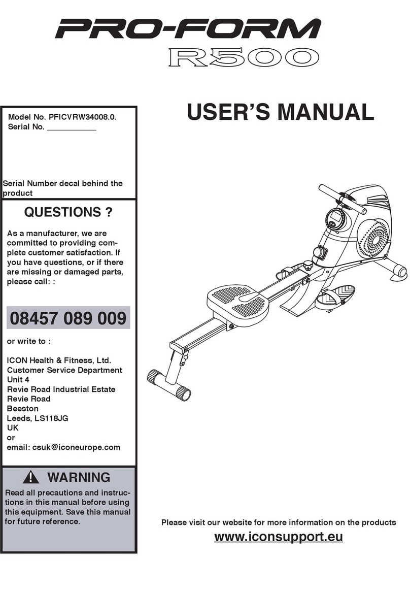 Pro-Form R500 user manual
