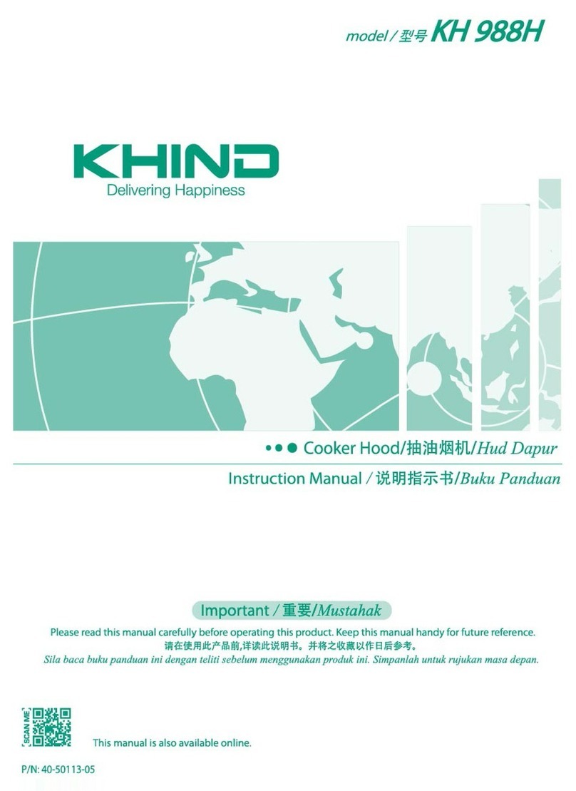 KHIND KH 988H instruction manual