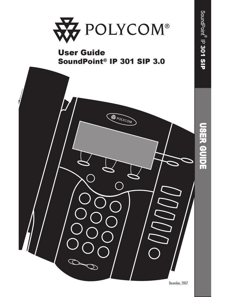 Polycom Soundpoint IP 301 User manual Polycom Soundpoint IP 301 User manual