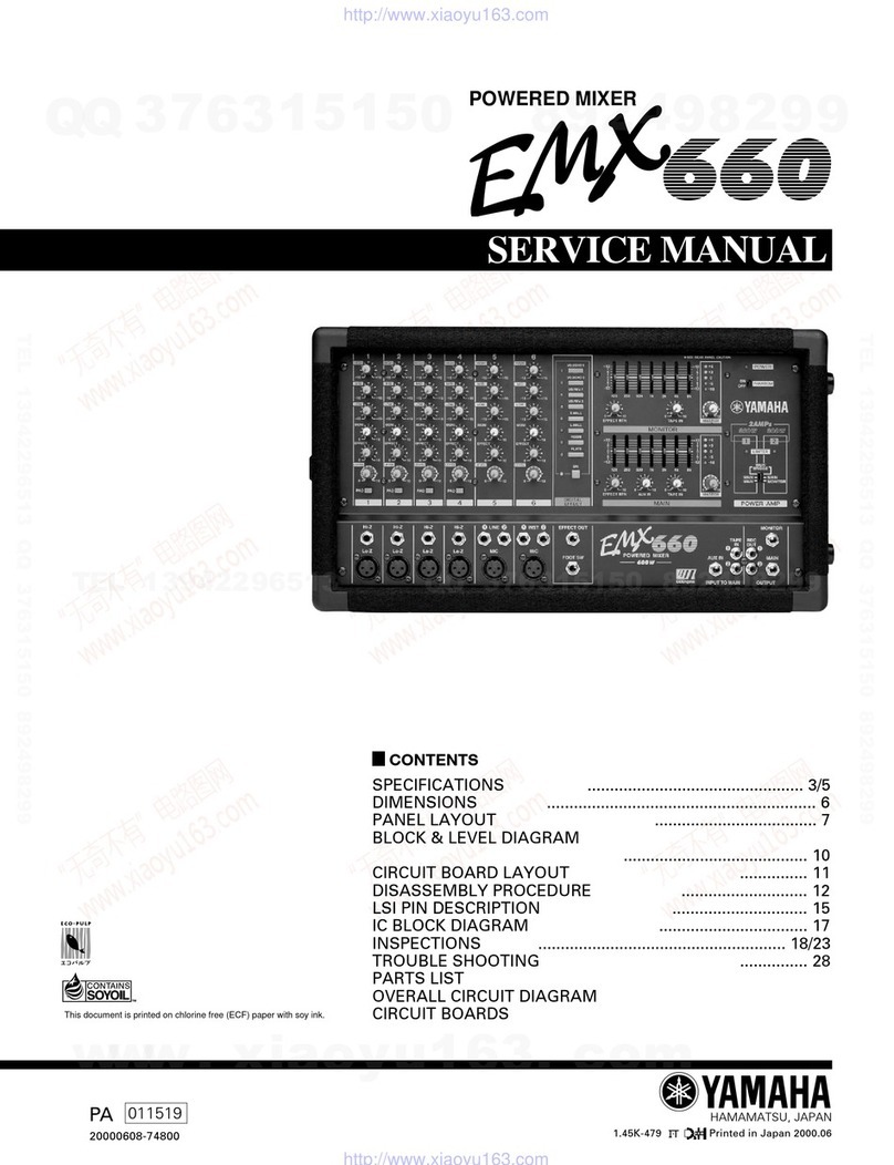 Yamaha EMX 600 Service manual