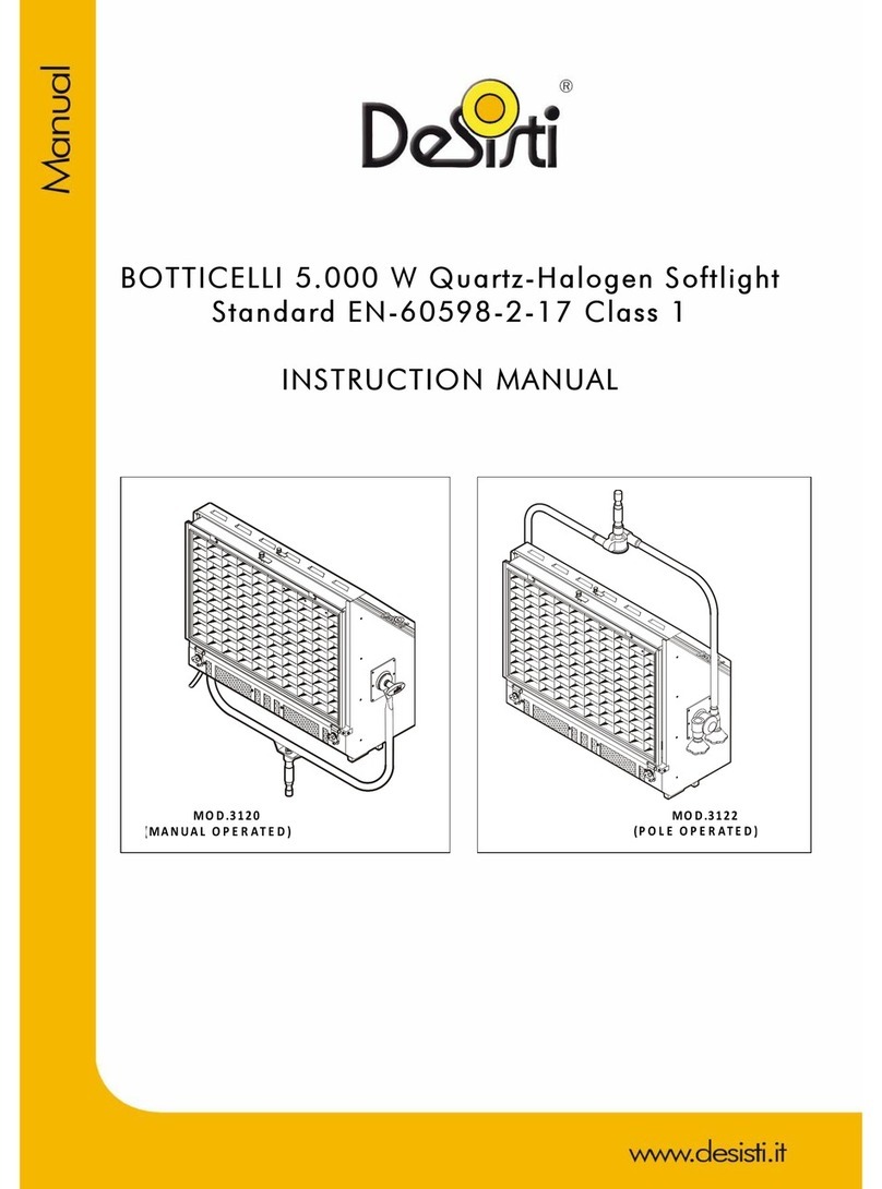 Desisti BOTTICELLI 3120 instruction manual Desisti BOTTICELLI 3120 instruction manual