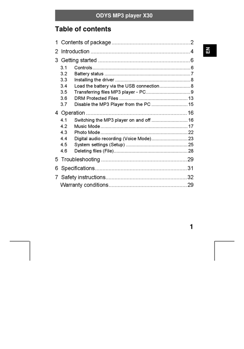 Odys X30 User manual
